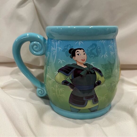 Disney Princess Mulan Ceramic Mug NEW in box. 👑 Mushu Dragon - Picture 3 of 8